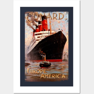 Poster Retro Ship Vintage Cruise Posters and Art